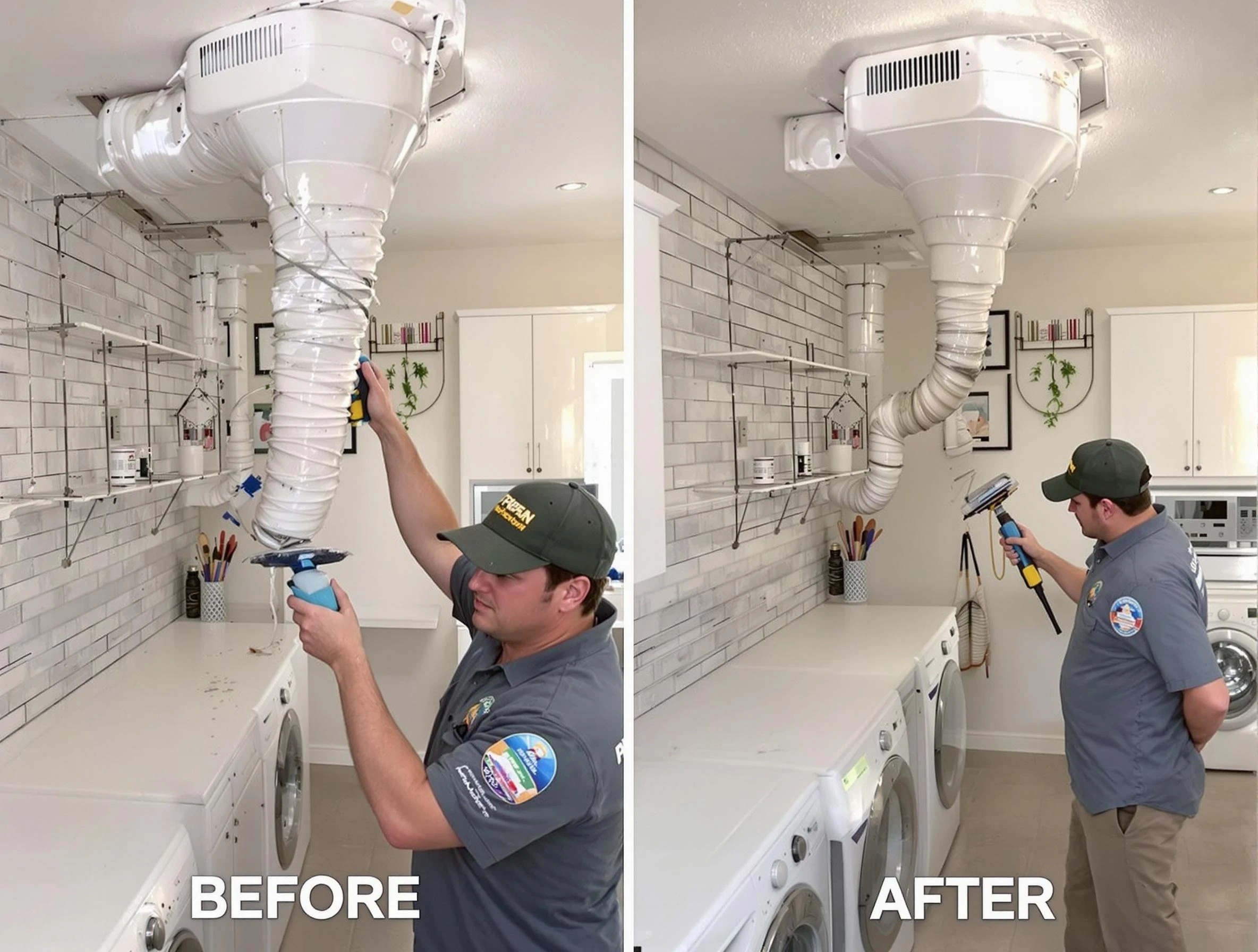 Professional dryer exhaust vent cleaning by Canton Dryer Vent Cleaning in Canton