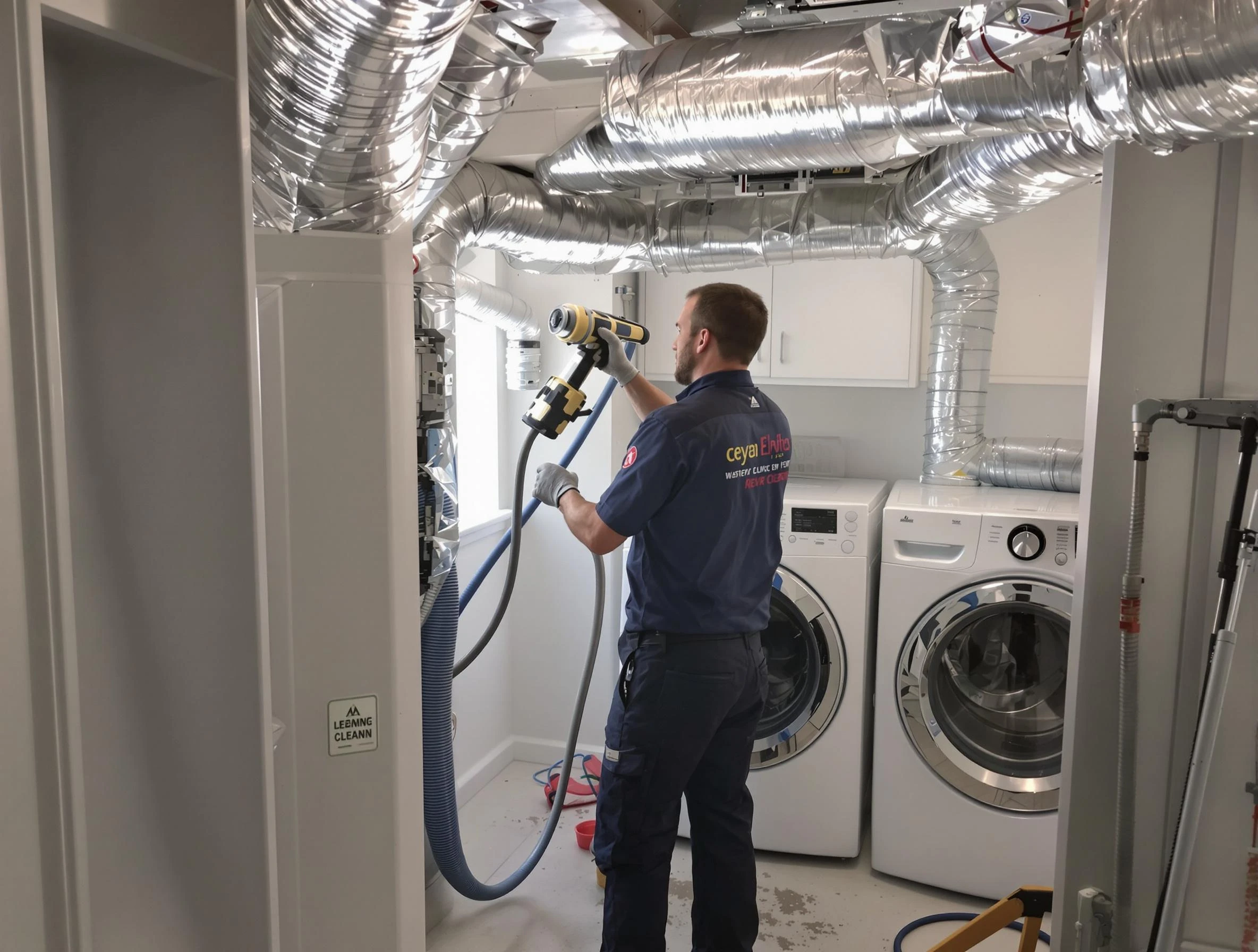 Canton Dryer Vent Cleaning specialist using advanced equipment for thorough duct cleaning in Canton